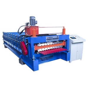 Máquina perfiladora de doble capa para láminas de techo tipo QTILE e IBR, máquina perfiladora en frío para láminas de techo con perfil de caja - Product Image 3