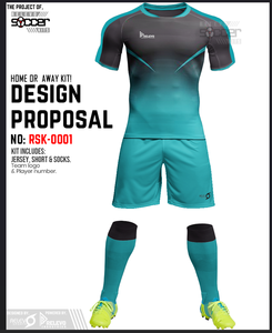 Maillot de football personnalisé édition joueur, ensemble de maillots de football personnalisés, respirant, séchage rapide, imprimé, tenue de football de club, shorts - Product Image 2