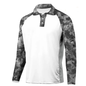 Polo de pêche professionnel neuf UPF 50 respirant, vente en gros, sublimation, manches longues, polyester, protection, vêtements de pêche - Product Image 3