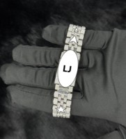 Montre de luxe unisexe en acier inoxydable avec cadran en verre et diamants Moissanite VVS de haute qualité – Offre spéciale