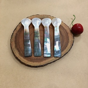 Cuillère en nacre noire royale, spatule cosmétique, cuillère à caviar fabriquée au Vietnam sûre à utiliser - Product Image 6