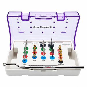 Kit de Extracción de Tornillos Fracturados para Implantes Dentales, Manual, de Acero Reutilizable, SOS Total Remove Set, Instrumento Clase I, Certificado CE - Product Image 1