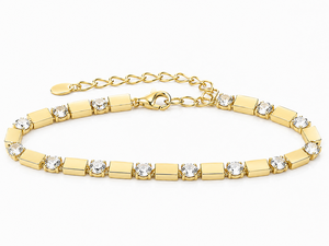 Pulseras de Moissanita Personalizadas con Diamantes, Baño de Oro de 18K, Corte Brillante Redondo, Gema Verde, Pulsera de Tenis para Boda - Product Image 3