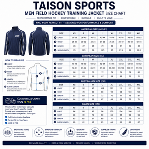 Mens Field Hockey Training Jacket Premium 280 GSM Polyester Navy Orange White Panel Design Full <b>Zip</b> Custom Logo Sportswear - Product Image 3