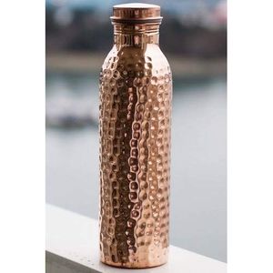 Premium Quality Luxury Copper Water Bottle Anti-Bacterial Storage Ayurvedic <b>Drinkware</b> Eco Reusable Leak Proof Safe Drinking - Product Image 1