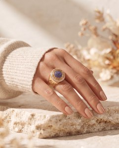 แหวนแชมป์แบบวงกลมประดับเพชรโมอิสซาไนต์ ทอง 14K ของขวัญสำหรับแชมป์ฟุตบอล ของที่ระลึกสำหรับผู้ชนะรางวัล - Product Image 4