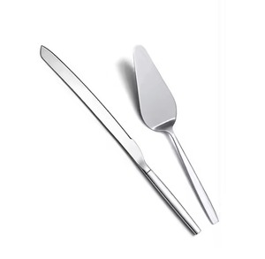 Vintage <b>Cake</b> Serving <b>Kit</b> Metal Knife and Server Stainless Steel Dessert Cutter Serving Set - Product Image 3