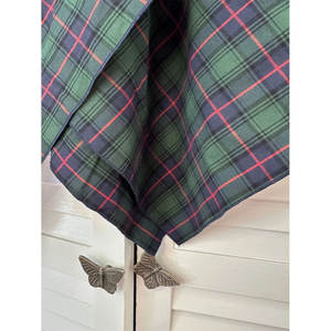 Jupe Kilt écossaise celtique marine et verte pour femme, style foulard avec boucles 2026 - Product Image 5