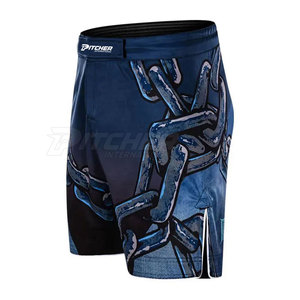 Pantalones Cortos de MMA para Hombre, Ligeros, de Secado Rápido, Elásticos y Cómodos para Entrenamiento, Grappling, Artes Marciales, Gimnasio y Ejercicios - Product Image 2