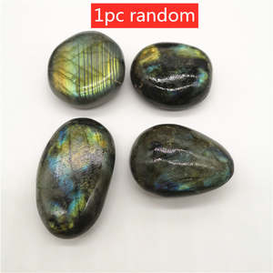 Piedra Lunar Natural y Labradorita en Bruto, Adornos de Piedra Semipreciosa, Piedra para Acuario, Artesanía Hecha a Mano por la Naturaleza - Product Image 6