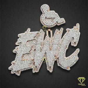 Collier pendentif cheval Bling Hip Hop Iced Out, bijoux personnalisés tête de cheval pour hommes, style rappeur streetwear - Product Image 2