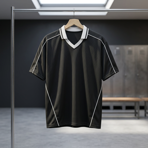 เสื้อยืดฮิปฮอปคอวีทรงหลวม ระบายอากาศได้ดี แขนสั้น ผ้าฝ้ายถัก 100% ไซส์ใหญ่ สำหรับผู้ชาย ราคาส่งจากโรงงาน บังกลาเทศ - Product Image 1