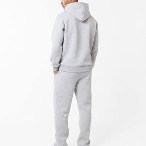custom heavy fleece tracksuit men blanks streetwear plain gray hoodie and sweatpants set wholesale oversized mens <b>jogging</b> <b>suits</b> - Product Image 5