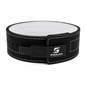 Ceinture de musculation réglable respirante, imperméable, antidérapante, avec boucle en acier, confortable, durable, en cuir de vachette, unisexe - Product Image 6