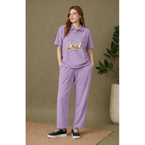 Ensemble deux pièces imprimé tendance pour femme – Collection décontractée d'été – Tenue féminine à prix de gros par le fournisseur - Product Image 1