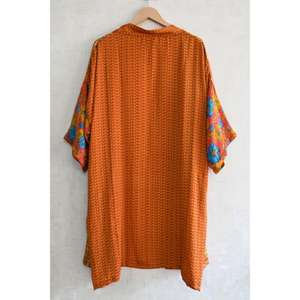 Kimono de Lujo con Parches de Seda para Mujer, Bata Larga de Diseño Bohemio, Ropa de Dormir, Regalo de Lujo - Product Image 5