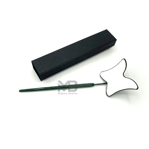 Adjustable Green-Plated Stainless Steel Waterproof Hand Grip Cosmetic Mirror Magnification for Lash Extension - Product Image 1