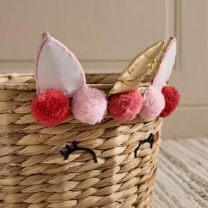 Cesta de Almacenamiento de Jacinto de Agua con Diseño de Unicornio, Hecha a Mano, Ecológica, Venta al por Mayor, Hecho en Vietnam - Product Image 4