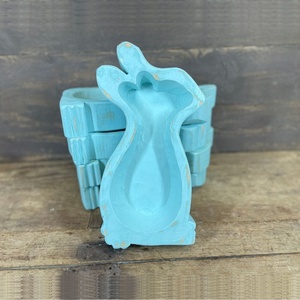 Cuenco de masa de conejito hecho a mano decorativo patrón de palo de fruta de conejo de madera al por mayor velas de canela perfumadas barras de cera de coco - Product Image 2