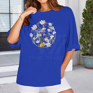 T-shirt oversize pour femme de qualité supérieure, écologique, 100% coton, vente directe d'usine, design personnalisé, fabriqué avec les meilleurs matériaux - Product Image 5
