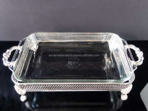 Plato de catering de boda de alta calidad en acero inoxidable con Soporte redondo perfecto para accesorios de hotel y restaurante - Product Image 3