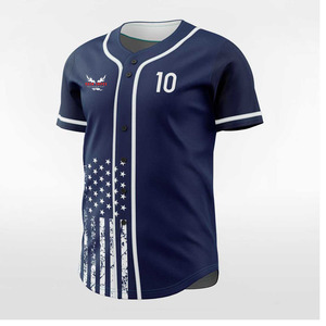 Maillot de baseball à coupe classique fabriqué en usine pour vêtements de sport, maillot de baseball à couleurs contrastées à prix raisonnable, maillot de sublimation - Product Image 4