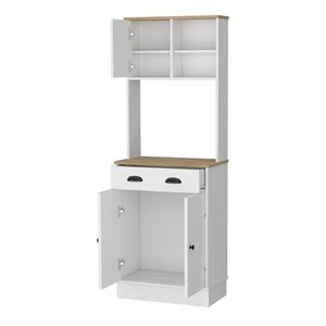 Harlan Counter Height <b>Kitchen</b> Island with 3 Side <b>Shelves</b> Table Top <b>Kitchen</b> Carts & Islands - Product Image 4