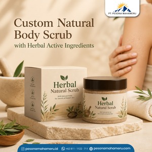 Custom Herbal <b>Body</b> <b>Scrub</b> Natural Exfoliating Skin Care Routine Smooth Radiant Skin OEM ODM - Product Image 1