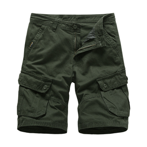 Shorts cargo d'été pour hommes en polyester/nylon, motif uni, multi-poches, décontractés, streetwear, écologiques, respirants, pour usage tactique - Product Image 5