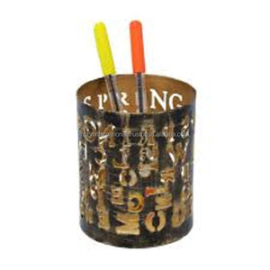 Venta directa de fábrica, portalápices de Metal personalizado, Venta caliente, decoración del hogar, organizador de escritorio, portalápices - Product Image 1
