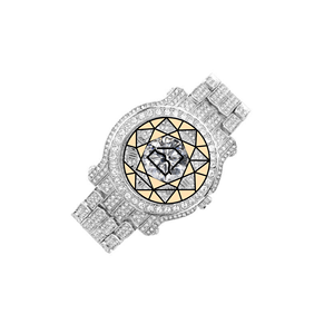 Reloj de Cuarzo de Acero Inoxidable con Moissanita Iced Out para Hombre, Esfera Completamente Pavimentada, Pasa la Prueba del Diamante VVS1, Lujo - Product Image 2