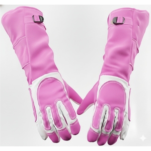 Gants de soudage professionnels résistants à la chaleur, gants de sécurité en cuir de qualité supérieure pour les travaux de découpe et de soudage des métaux - Product Image 1