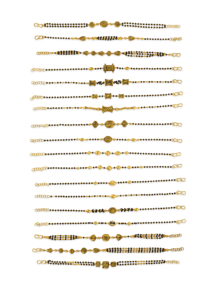 Pulsera de oro amarillo macizo de 22 quilates para mujer, cadena de oro real, joyería con diseño de cuentas y bolas, pulsera de eslabones, regalo y para uso diario. - Product Image 4