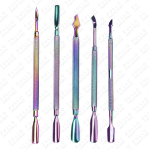 Professional 5 Piece Nail Cuticle Pusher Set Custom Color Manicure Pedicure <b>Tools</b> with Private Label Packaging - Product Image 4