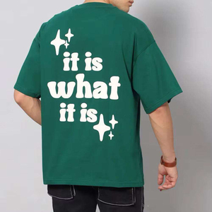 เสื้อยืดคอตตอน 100% รับผลิตแบรนด์ของคุณเอง พิมพ์ลายดิจิตอลตามสั่ง โลโก้ตามต้องการ เสื้อยืดแขนสั้นทรงยูนิเซ็กซ์ ไซส์ใหญ่พิเศษสำหรับผู้ชาย ทรงหลวมไหล่ตก น้ำหนัก 280 กรัม เสื้อยืดสีพื้น - Product Image 3
