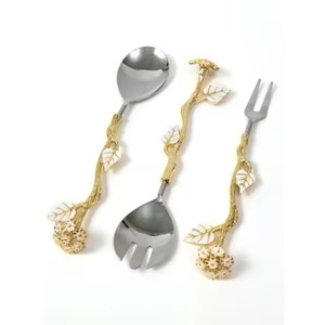 Luxury Dining <b>Salad</b> Serving Set Metal Buffet <b>Tools</b> for Hotels and Resorts - Product Image 1