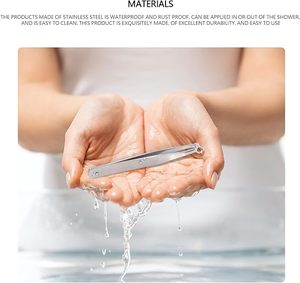 Nose Hair Trimming Tweezer Stainless Steel Pointed Tip Eyebrow Tweezers Reusable <b>Precision</b> <b>Tools</b> Portable Grooming <b>Tool</b> - Product Image 5