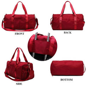 Sac de sport en nylon imperméable, sac de sport de fitness avec compartiment à chaussures pour hommes et femmes, vente en gros - Product Image 4