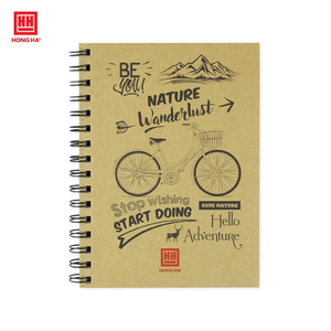 Bloc-notes à spirale en couverture rigide Hong Ha Green Plant, impression numérique, papier 70 g/m², 200 pages, 05 livres par paquet, promotionnel - Product Image 4