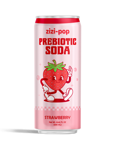 Refresco Prebiótico Zizi-Pop Sabor Fresa 320ml Lata Sin Azúcar - Product Image 1