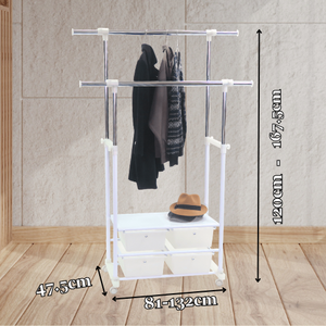 Organizador de ropa de pie de cuatro cajones desmontable de muestra gratis para el hogar y el dormitorio para su instalación en tiendas - Product Image 2