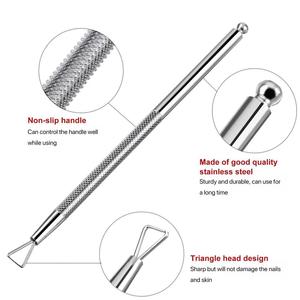 Juego de herramientas de acero inoxidable quirúrgico Morje con empujador de cutículas de doble punta para manicura, cuidado de cutículas, reutilizable, calidad profesional. - Product Image 5