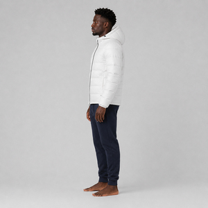 <b>Bubble</b> Waterproof Breathable High Street Coat 2026 <b>Top</b> Sale Front Puffer Jacket OEM Customized Canvas Hooded Men Winter - Product Image 6