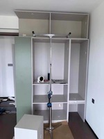 Nouveau système d'installation d'armoire industrielle-Support pliable en acier inoxydable robuste avec chaîne pour montage dans la cuisine et la salle de bain
