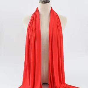 Pañuelo de Algodón Mercerizado de Color Liso Simple de 55*170cm, Chal de Playa, Pañuelo para la Cabeza de Mujer, Hiyab Musulmán - Product Image 6