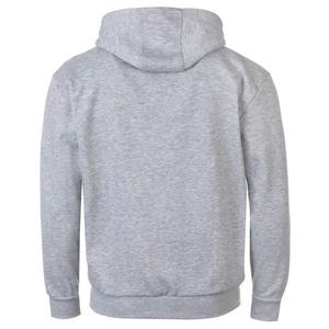 Sudadera con Capucha Gris Claro para Hombre, Corte Regular, Cierre Frontal con Cremallera, Informal, de Forro Polar, para Otoño, Color Sólido, Tejido de Punto - Product Image 6