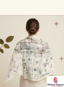 Pañuelo Cuadrado con Diseño Personalizado, Logotipo Impreso, Marca Privada, Pañuelo Promocional de Moda, OEM, ODM, Textil - Product Image 4