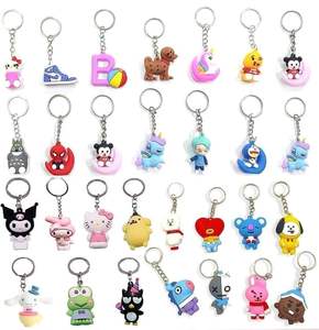 Stylish Cute 3D Cartoon Keychain Durable Metal <b>Key</b> <b>Ring</b> Car Bike Home <b>Keys</b> Hand Strap Bag Charm Lightweight Everyday Use 1 pc - Product Image 3