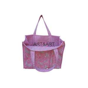 Bolsa de Mano Personalizada Ecológica Reutilizable Informal de Tela No Tejida con Logotipo con Estampado Floral 100% Algodón Grande para Fiestas - Product Image 5