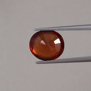 Hessonite rouge naturelle en vrac, 4,98 carats, taille 11,5x10mm, vente en gros |   Cire/huile de qualité supérieure certifiée IGI pour la fabrication de bijoux - Product Image 3